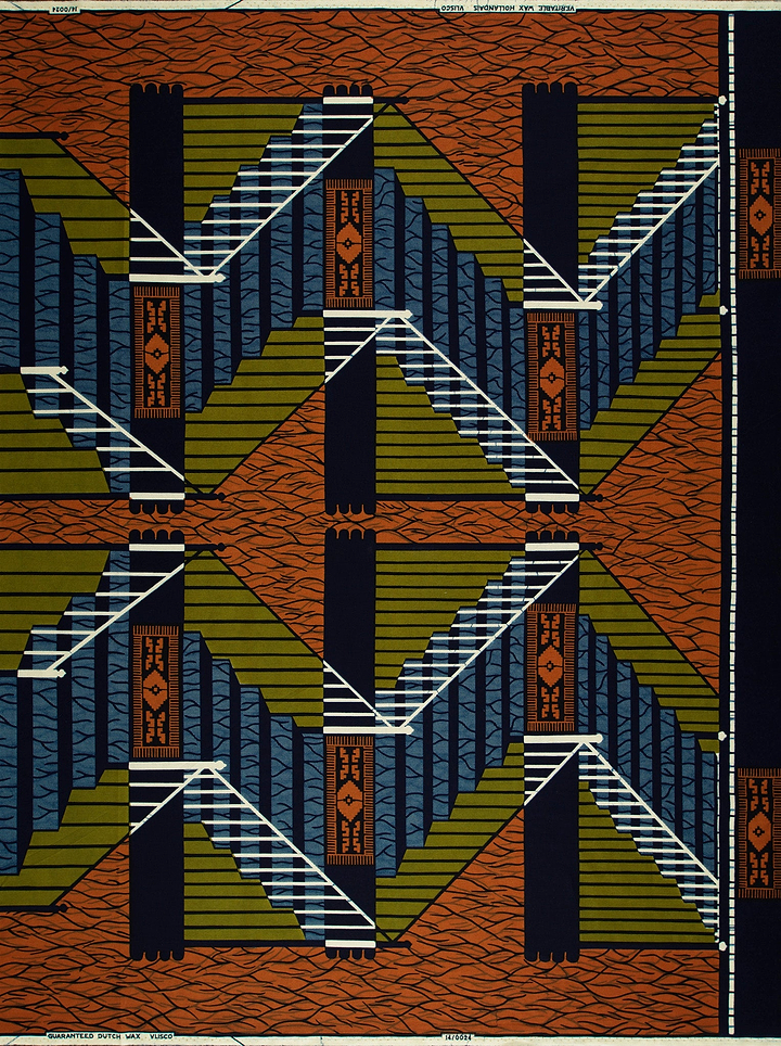 Wax Hollandais | VL00024.081 | Atrakpui Gtbele antwele, Big Step, Staircase