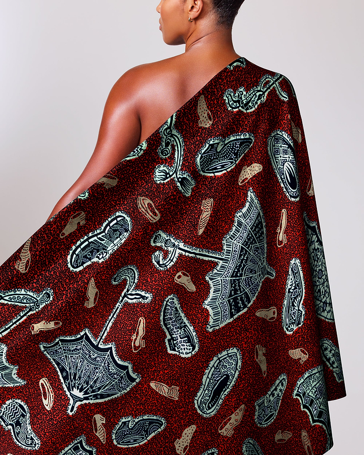 Wax Hollandais | VL00029.060 | Silver Embellished