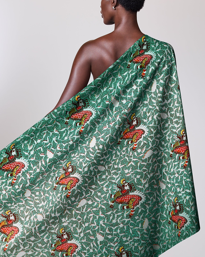 Wax Hollandais | VL00511.273 | Pastel Green Embellished