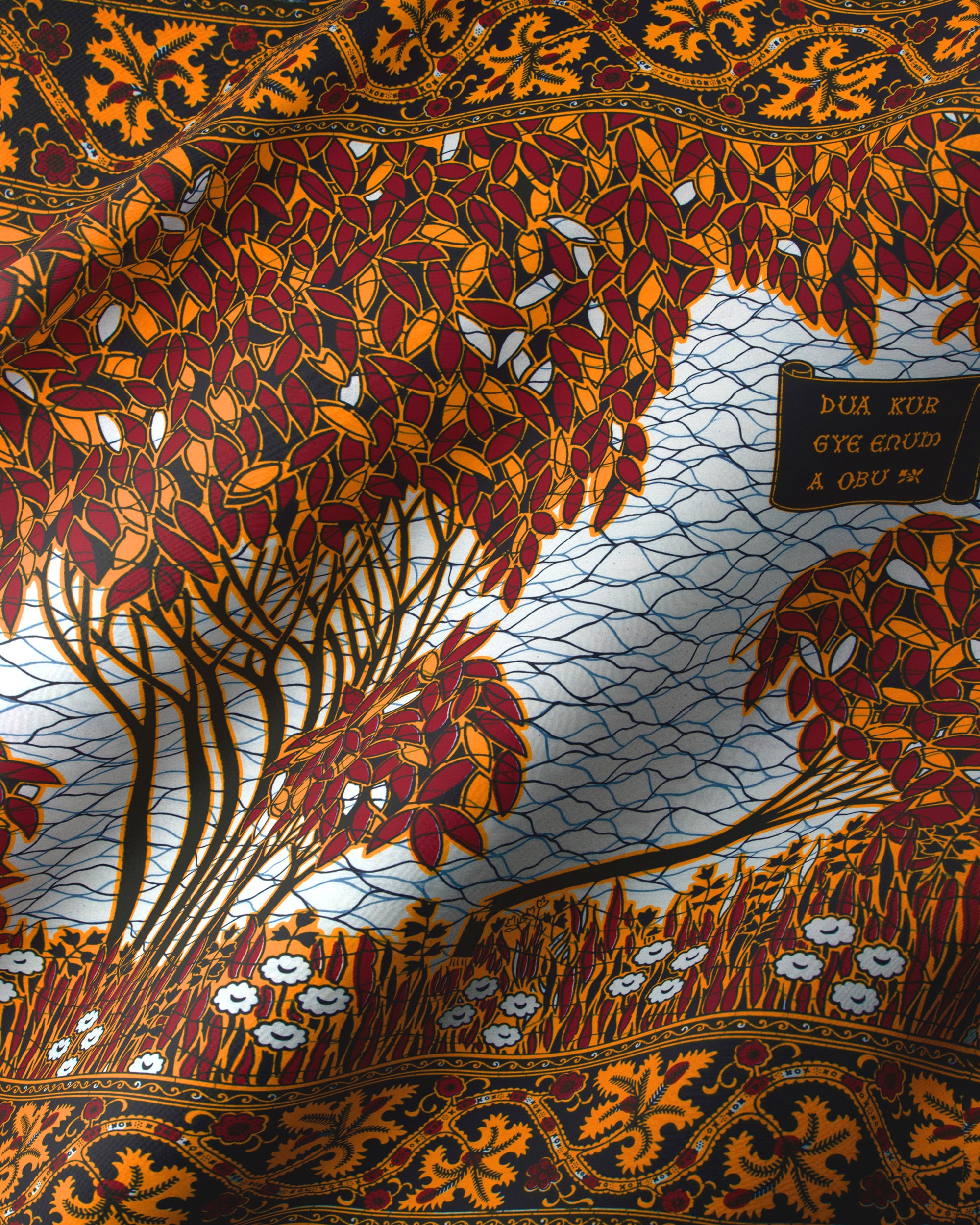 Orange Wax Fabrics | Vlisco