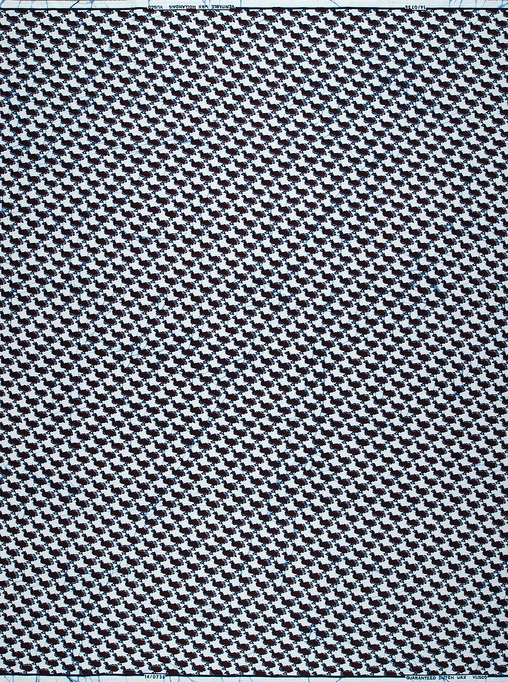 Black white houndstooth patterned fabric wax hollandais vl00736.199