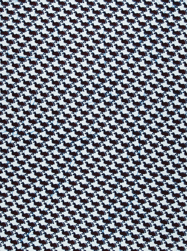 Black white houndstooth patterned fabric wax hollandais vl00736.199