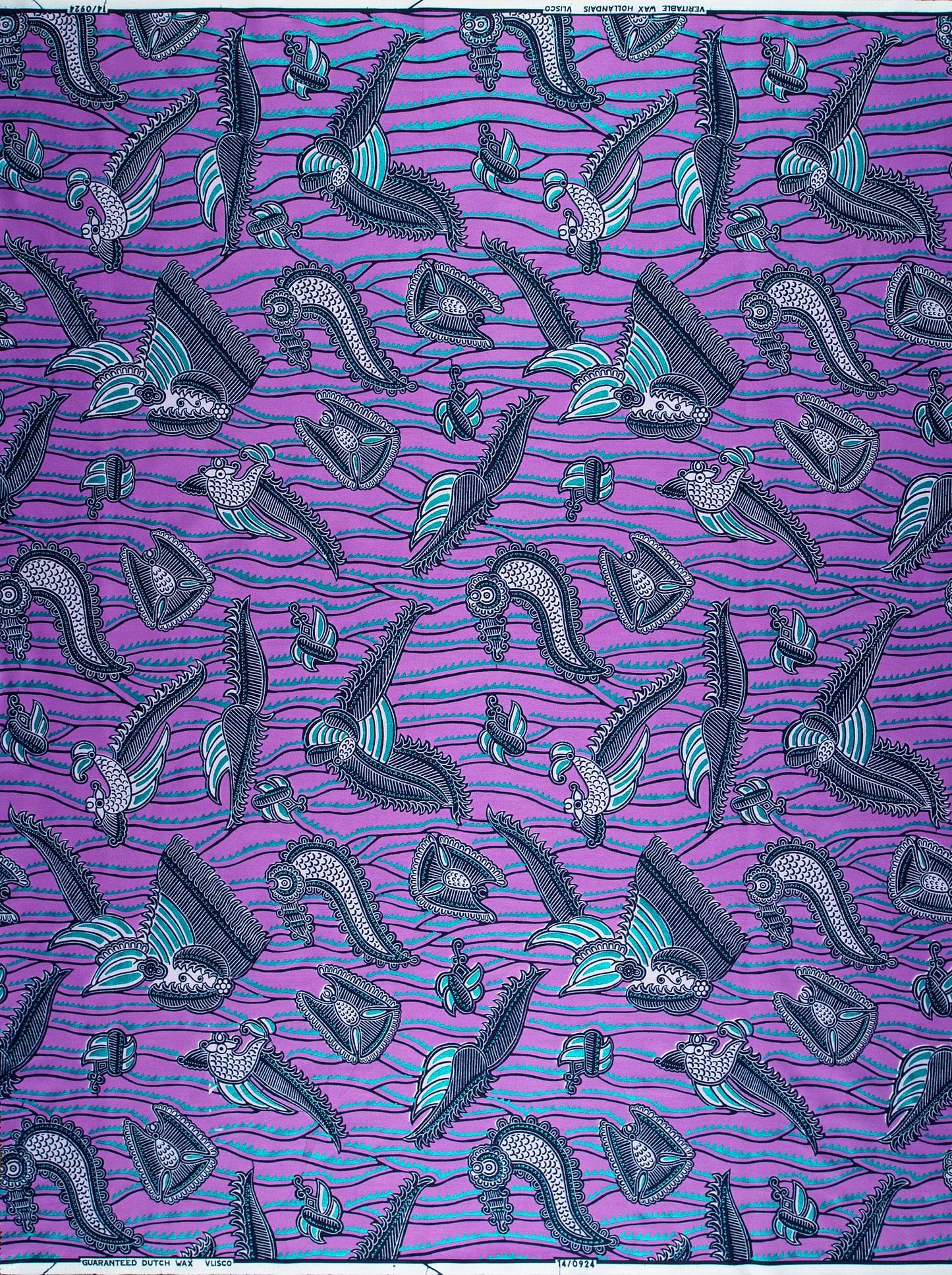 Wax Hollandais | VL00924.246 | Orné de Bleu
