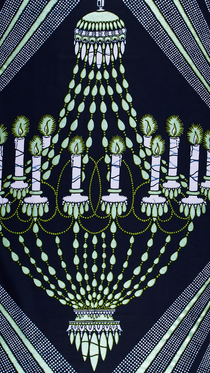 Wax Hollandais | VL00927.100 | Pastel Green Embellished