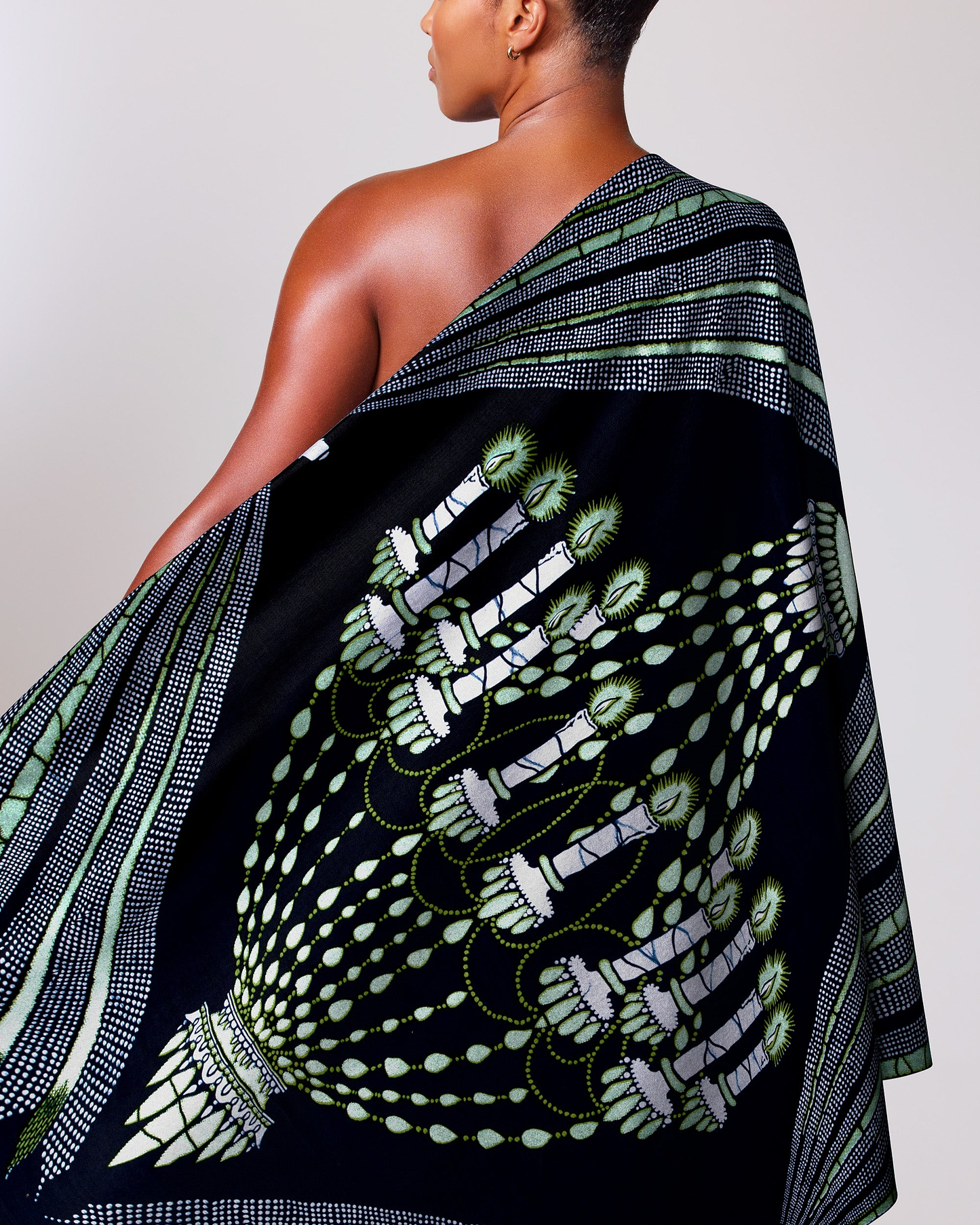 Wax Hollandais | VL00927.100 | Pastel Green Embellished