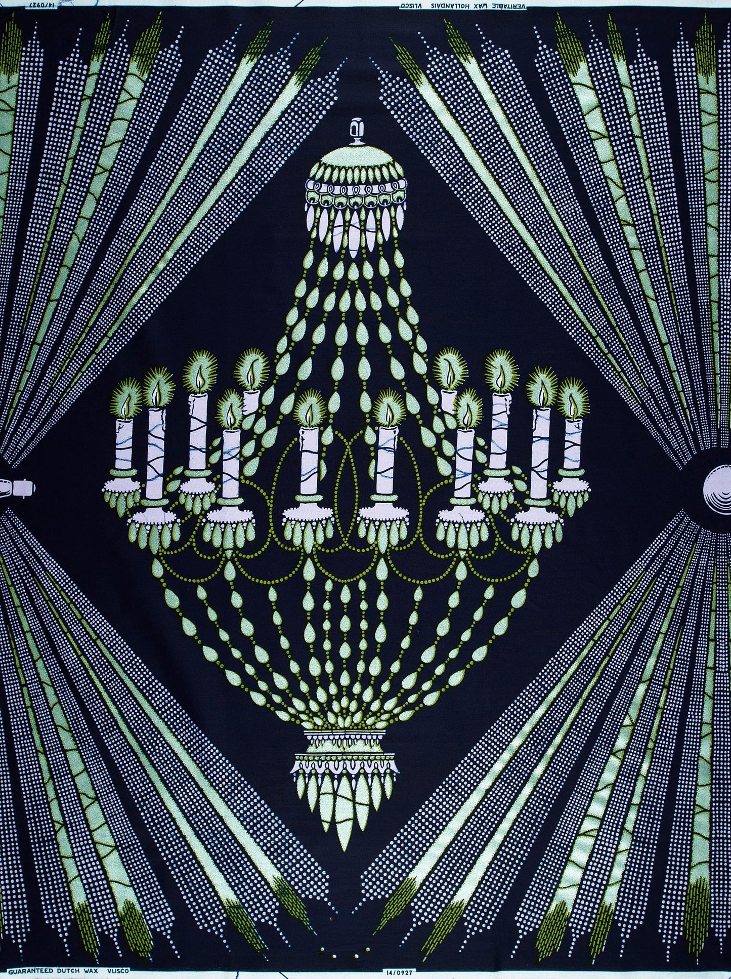 Wax Hollandais | VL00927.100 | Pastel Green Embellished