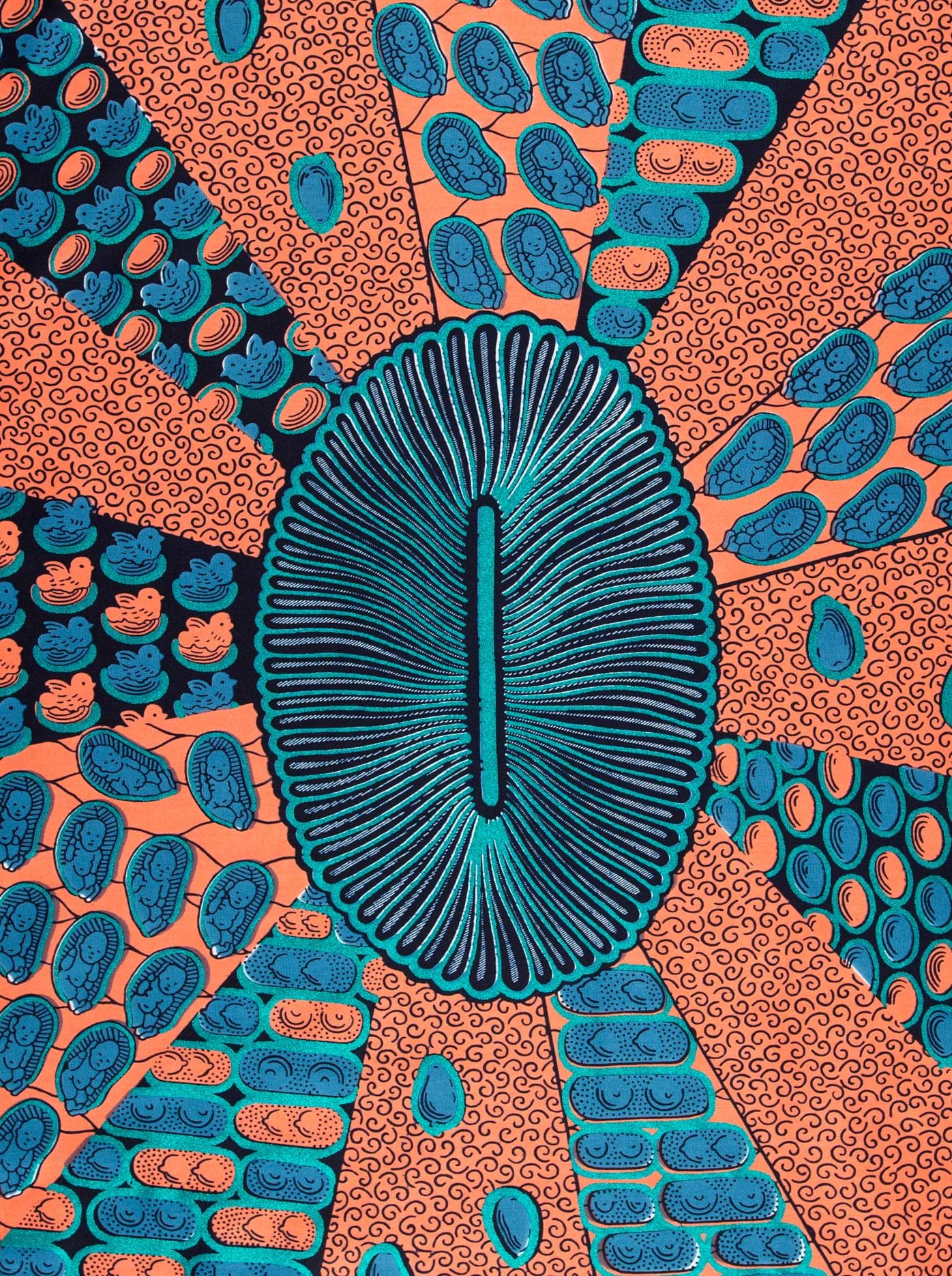 Wax Hollandais | VL00963.159 | Blue Embellished