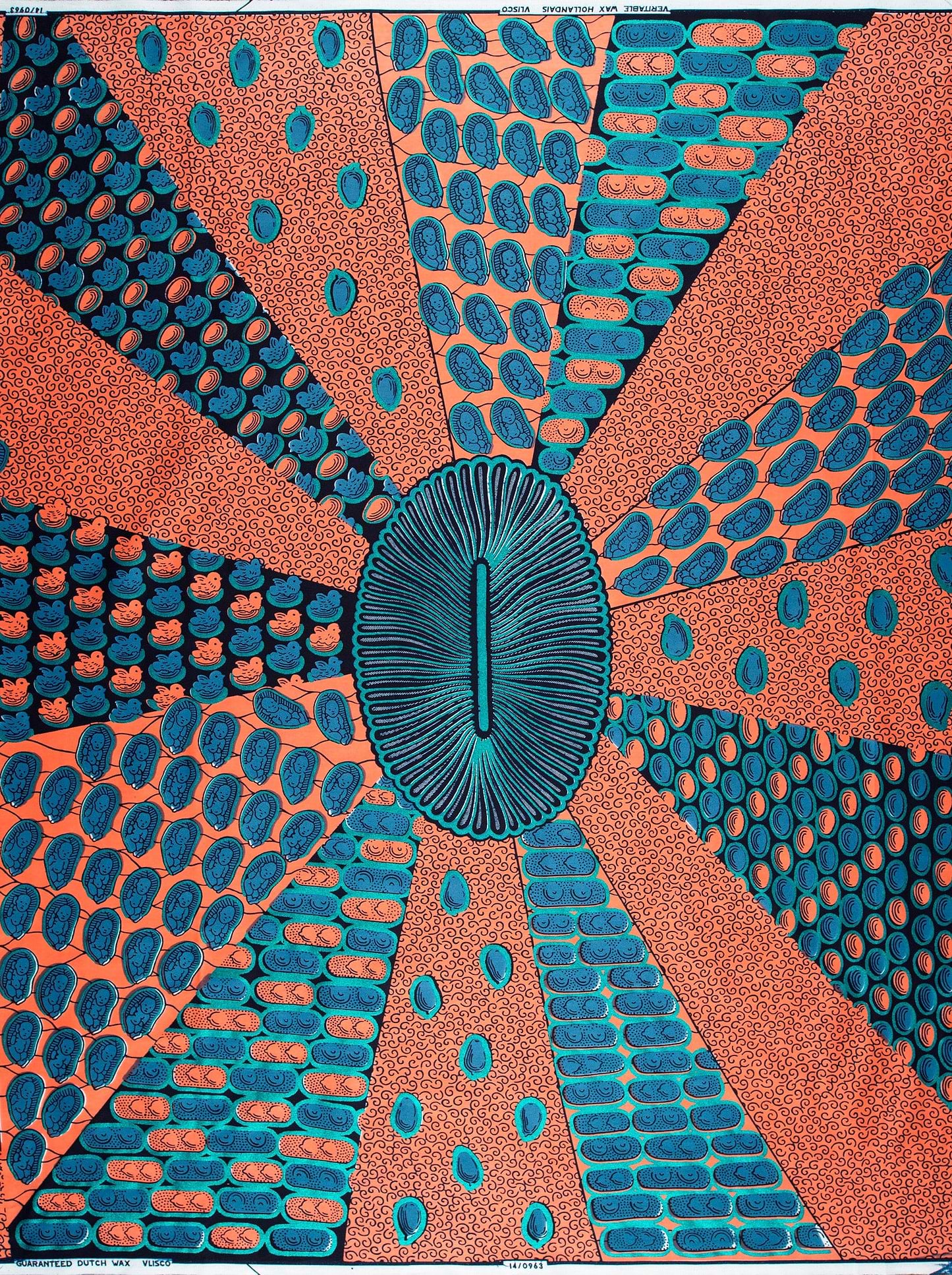 Wax Hollandais | VL00963.159 | Blue Embellished