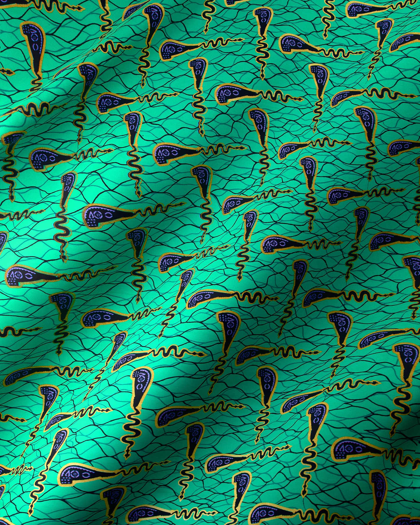 Wax Hollandais | VL00990.089 | Gold Embellished