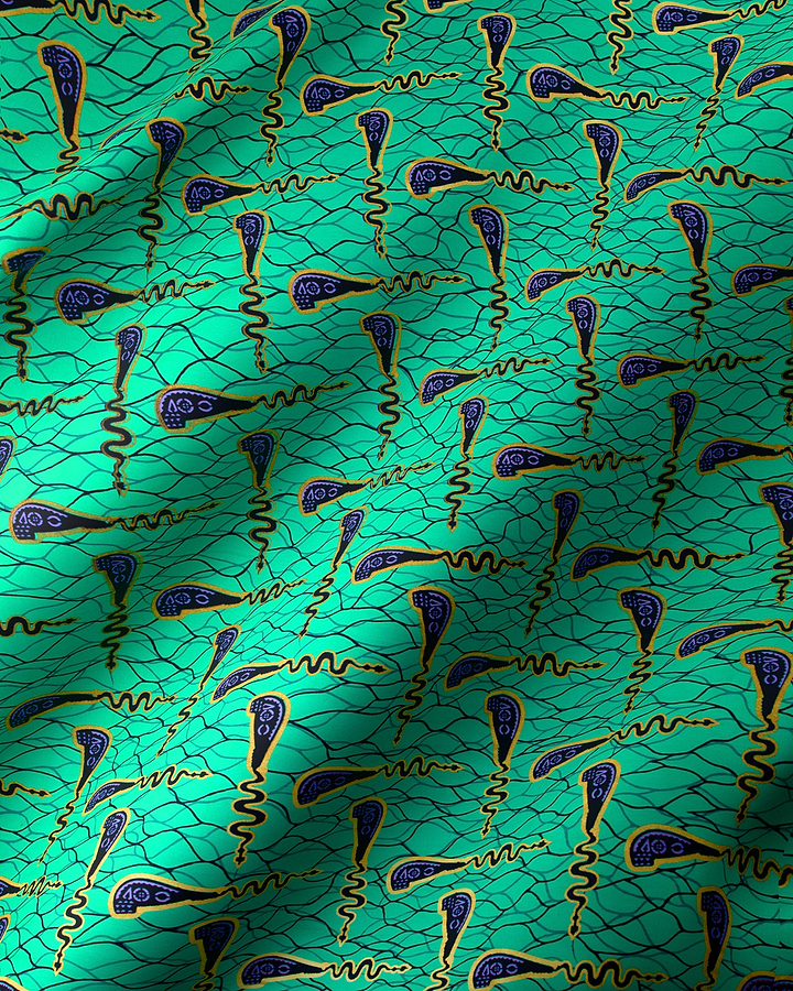 Wax Hollandais | VL00990.089 | Gold Embellished