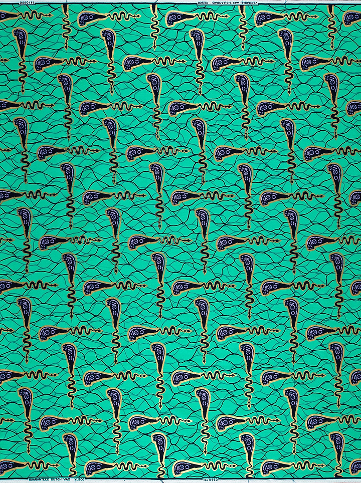 Wax Hollandais | VL00990.089 | Gold Embellished