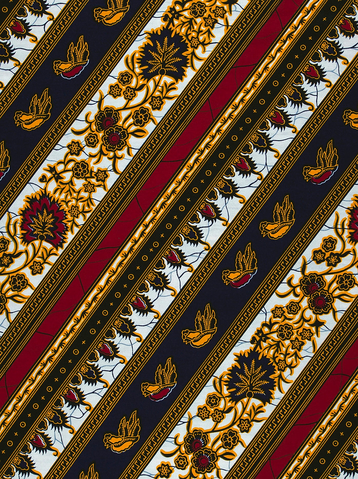 Striped batik fabric wax hollandais vl01003.087