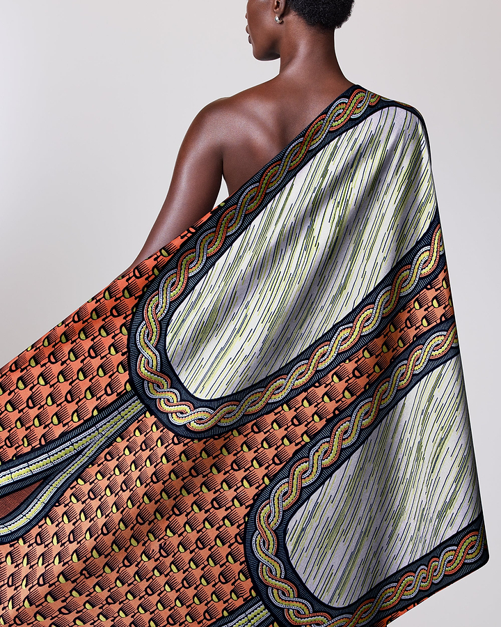 Wax Hollandais | VL04295.094 | Lime Green Embellished