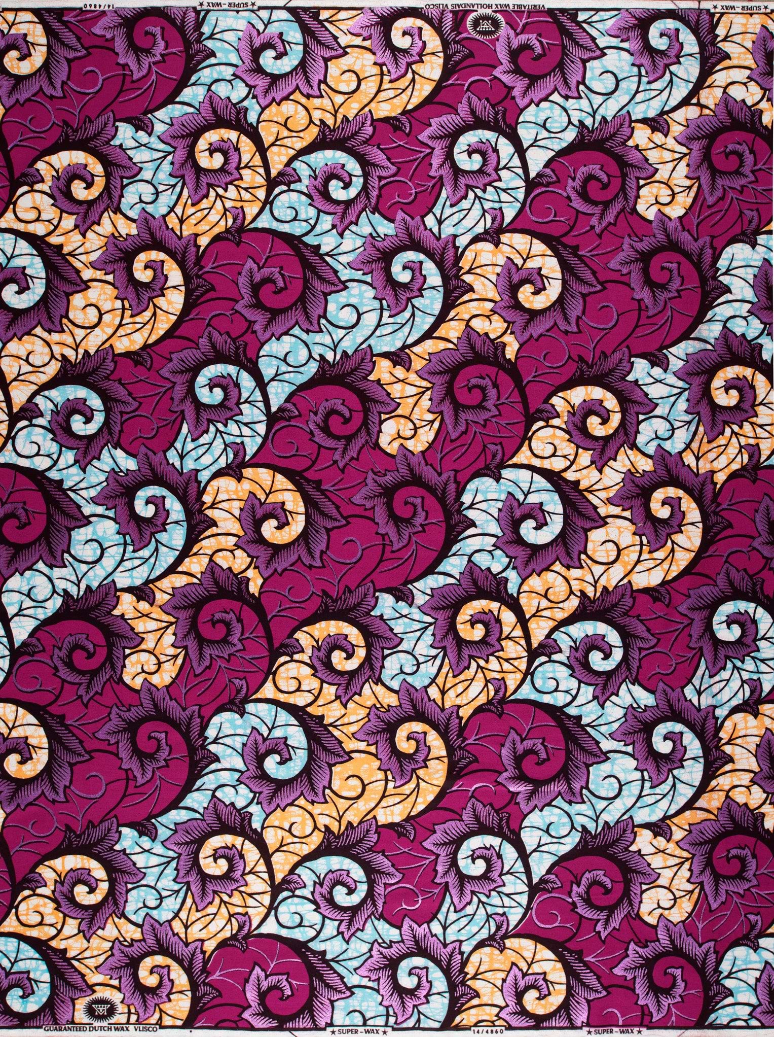 Colorful patterned fabric super-wax vl04860.022