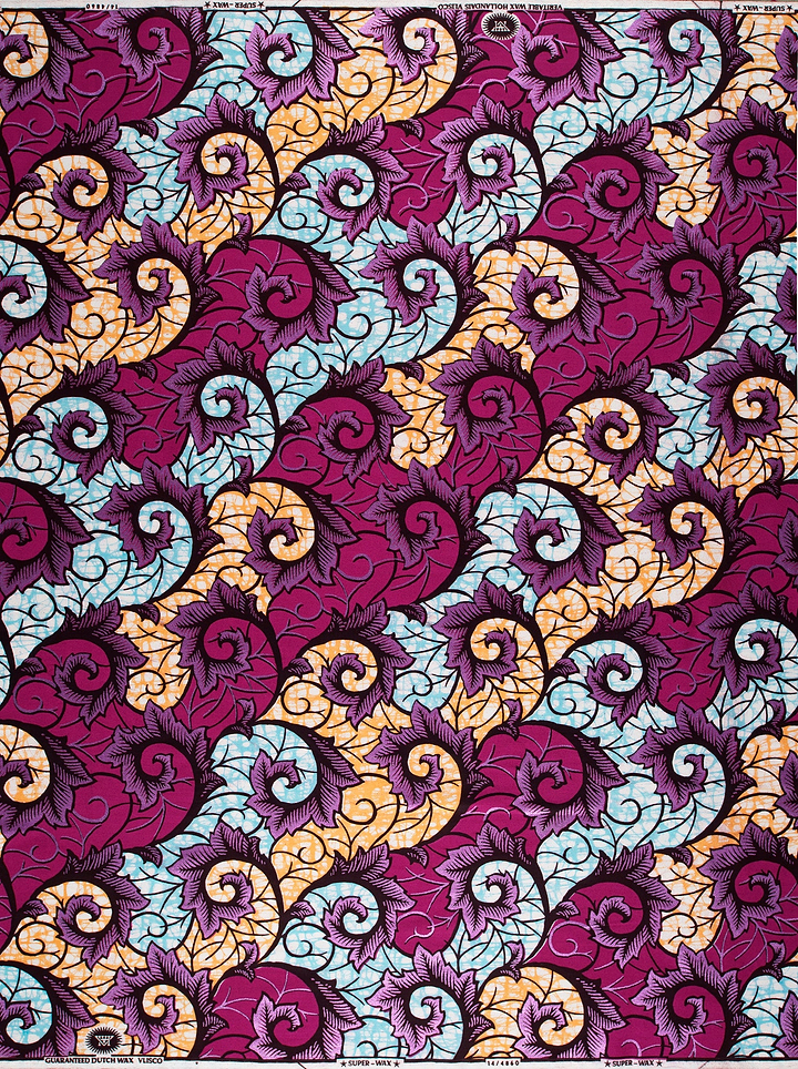 Colorful patterned fabric super-wax vl04860.022