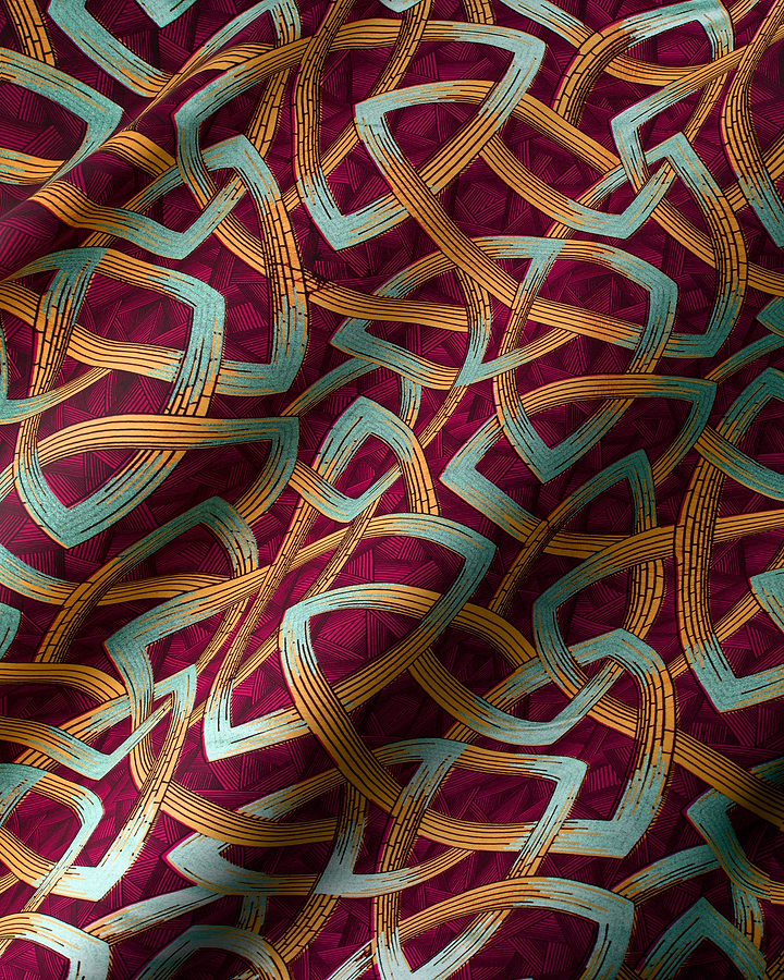 Wax Hollandais | VL08667.005 | Pastel Green Embellished