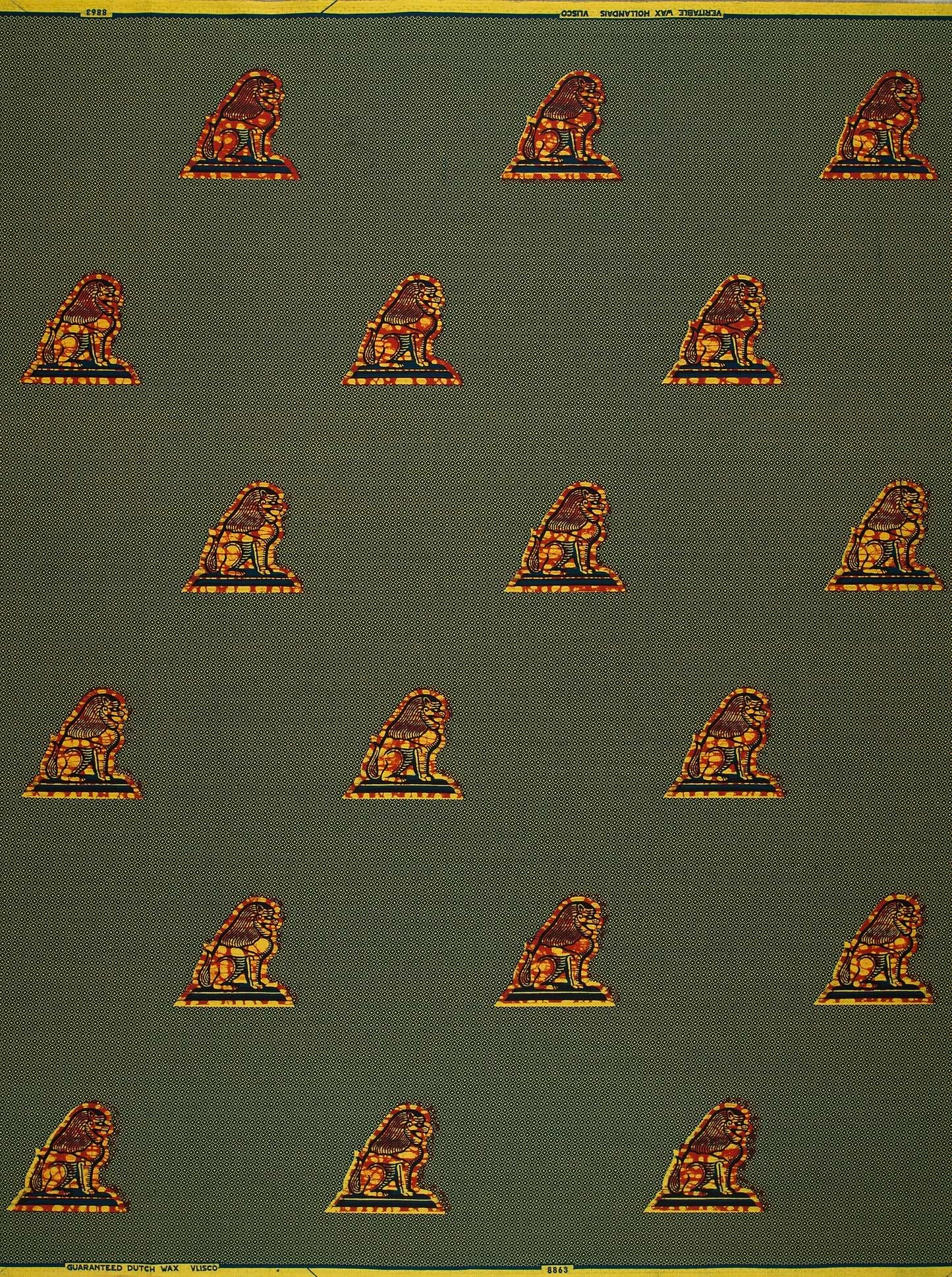 Wax Hollandais | VL08863.079 | I am sitting at my Gate, Lion of Judah, Lion's Head, The Force