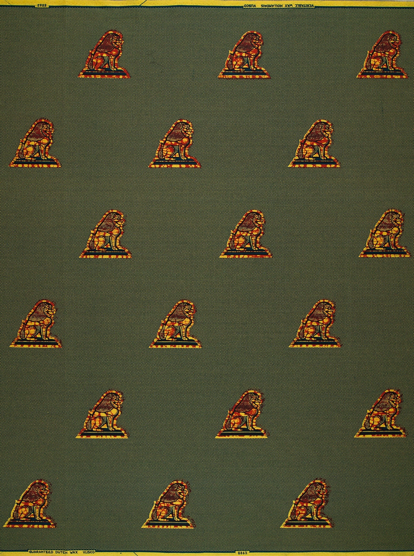 Wax Hollandais | VL08863.079 | I am sitting at my Gate, Lion of Judah, Lion's Head, The Force