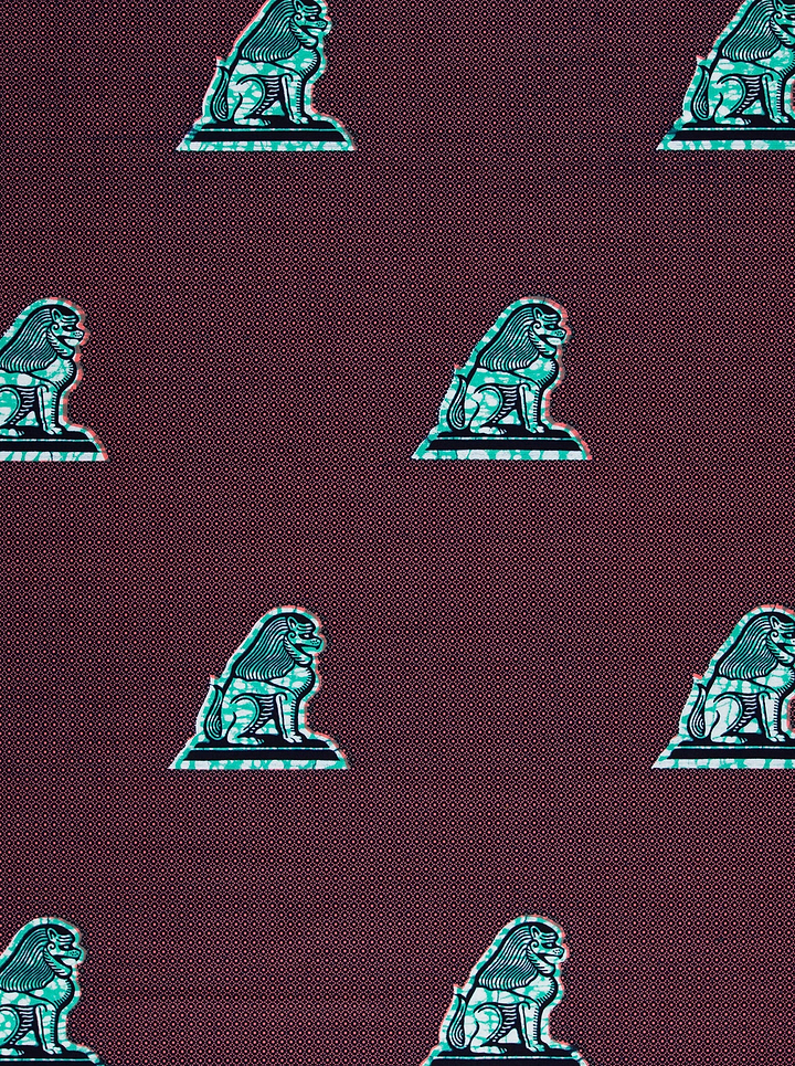 Wax Hollandais | VL08863.084 | Je suis assis à ma Porte, Lion de Juda, Tête de Lion, La Force