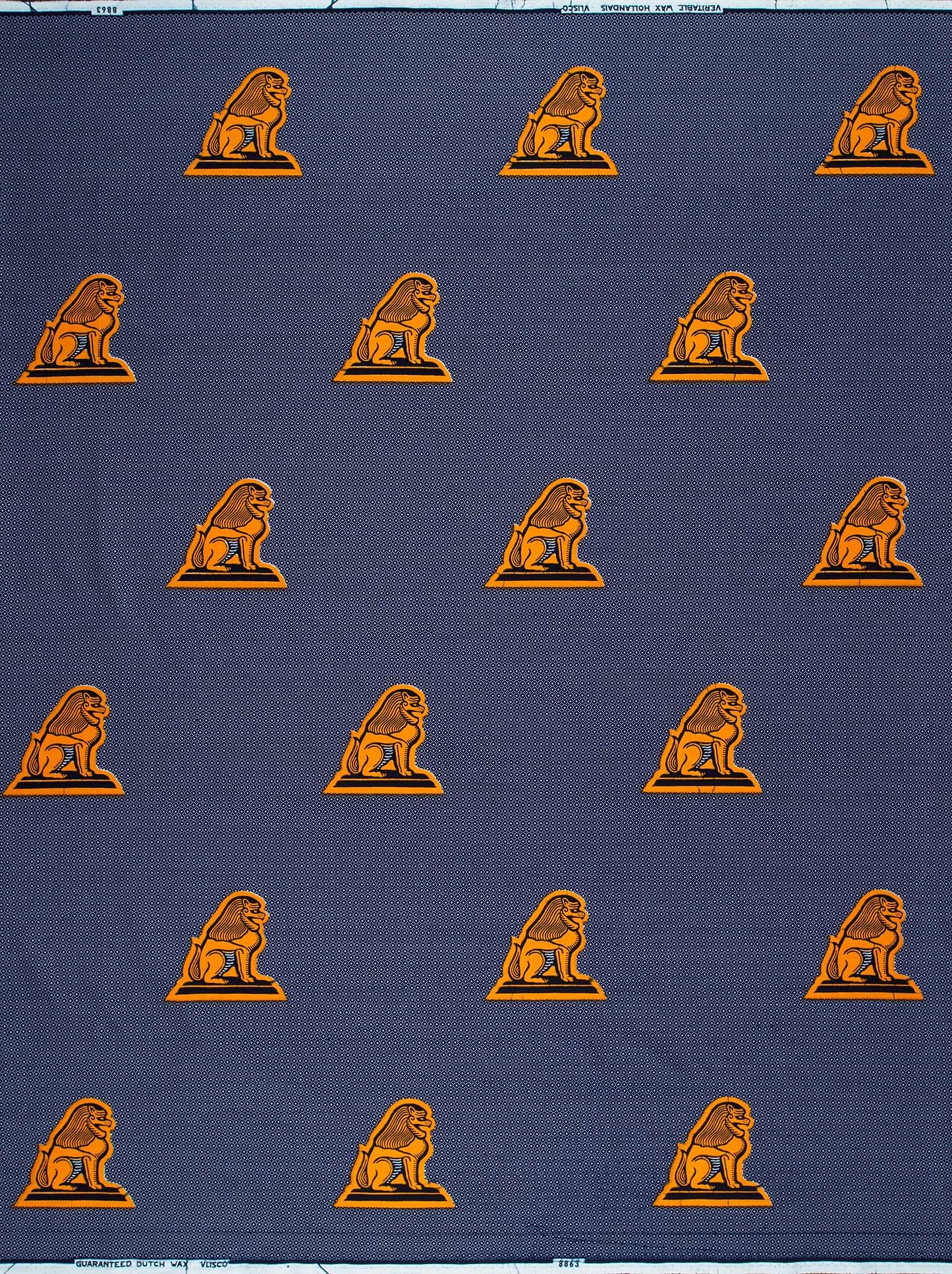 Wax Hollandais | VL08863.085 | Je suis assis à ma Porte, Lion de Juda, Tête de Lion, La Force