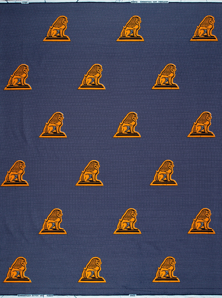 Wax Hollandais | VL08863.085 | Je suis assis à ma Porte, Lion de Juda, Tête de Lion, La Force