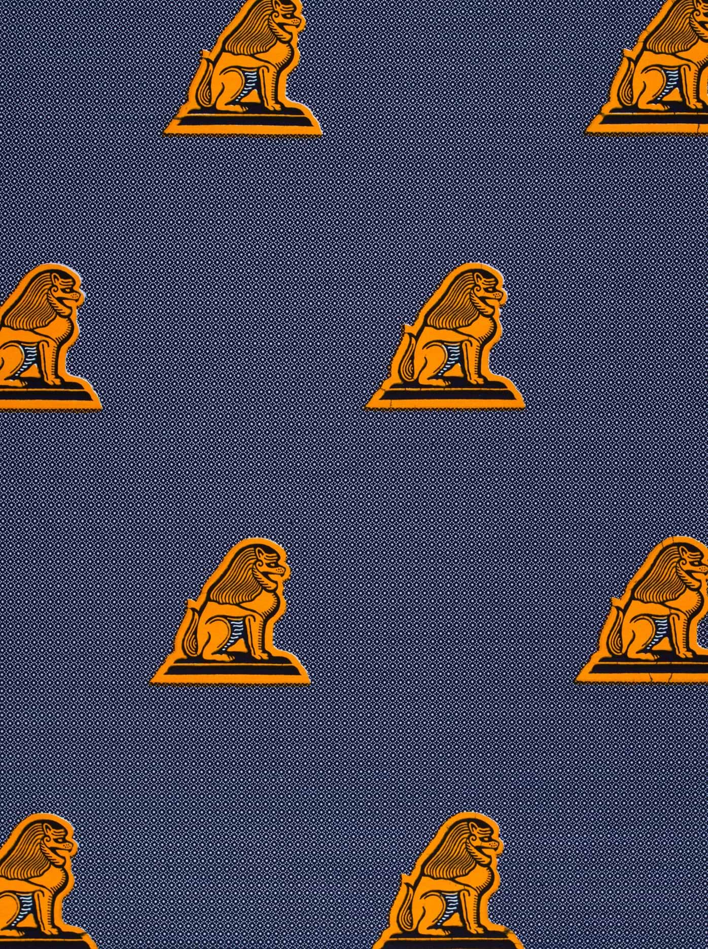 Wax Hollandais | VL08863.085 | Je suis assis à ma Porte, Lion de Juda, Tête de Lion, La Force