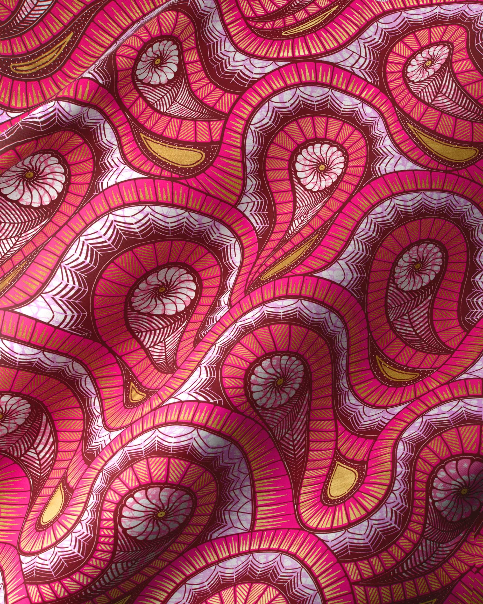 Super-Wax | VL08868.020 | Gold Embellished – Vlisco