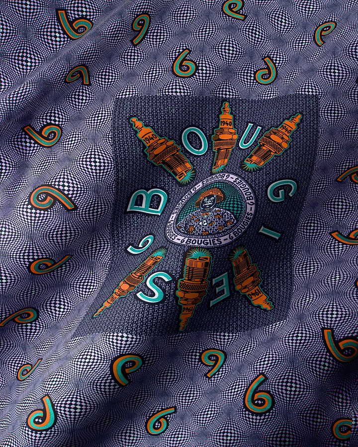 Wax Hollandais | VL0H313.153 | Blue Embellished