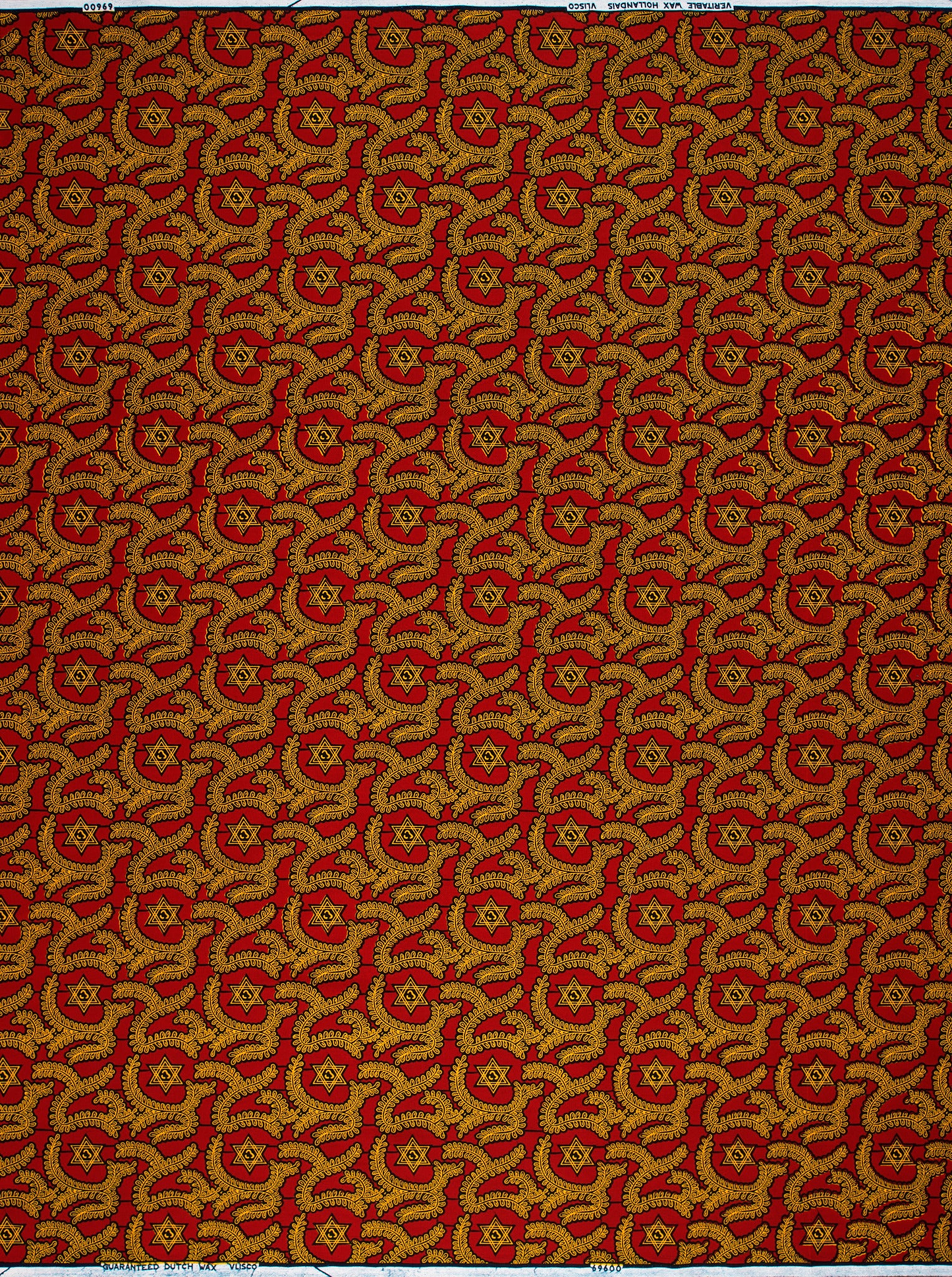 Wax Hollandais | VL69600.220 | Ukpaka Leaf with Star