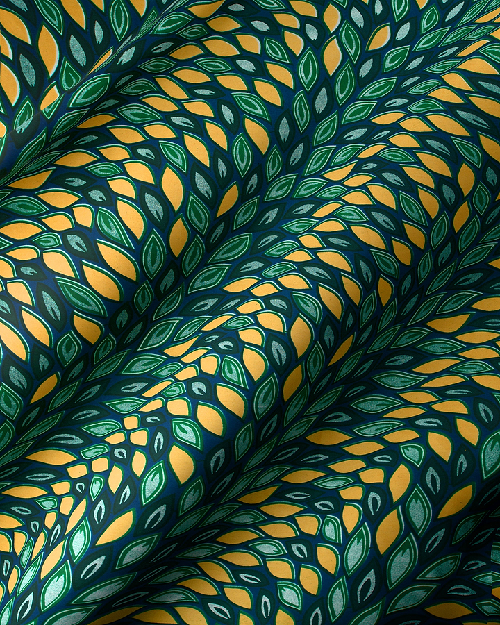 Wax Hollandais | VL80022.010 | Pastel Green Embellished