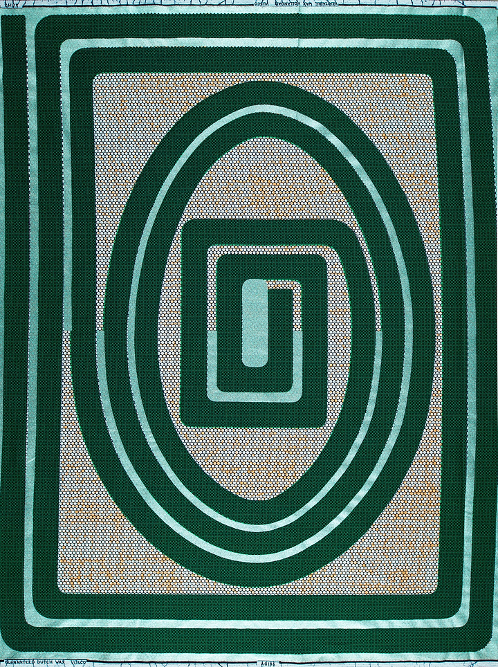 Wax Hollandais | VLA0196.127 | Pastel Green Embellished