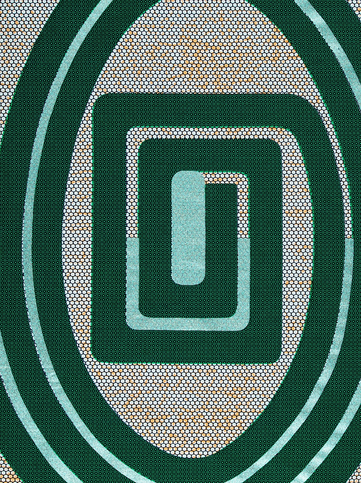 Wax Hollandais | VLA0196.127 | Pastel Green Embellished