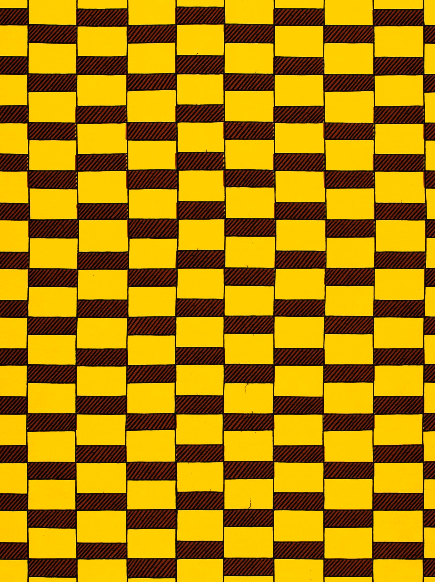 Yellow brown checkered pattern wax hollandais vlh1455.051