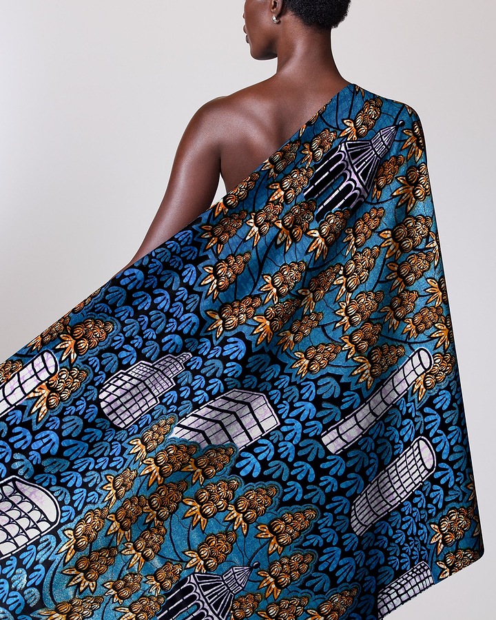 Grand Super-Wax | VLS0448.006 | Orné de Bleu-Cuivre Pailleté