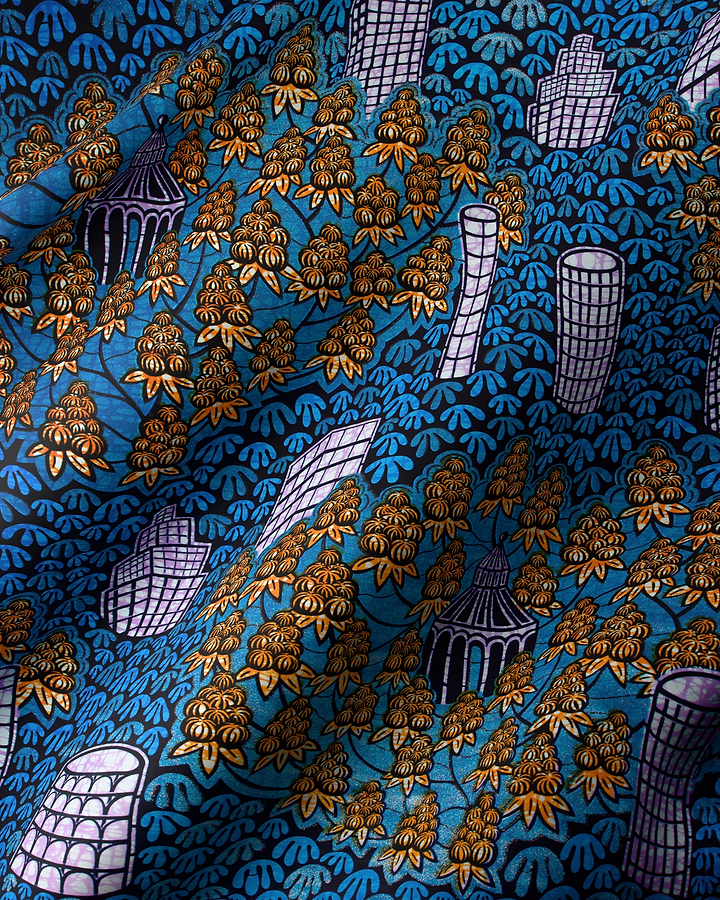Grand Super-Wax | VLS0448.006 | Orné de Bleu-Cuivre Pailleté