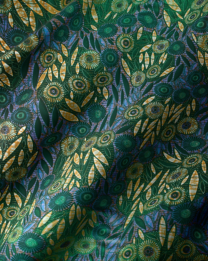 Grand Super-Wax | VLS0949.009 | Orné de Vert Pailleté