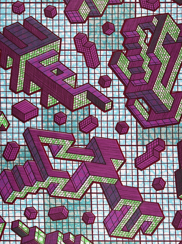 Abstract geometric pattern grand super-wax vls1120.003