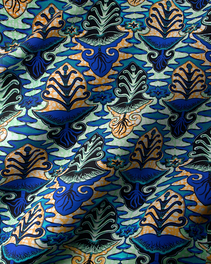 Super-Wax | VLS1574.007 | Blue Embellished