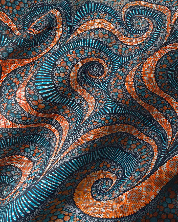 Grand Super-Wax | VLS1716.012 | Orné de Bleu-Cuivre Pailleté