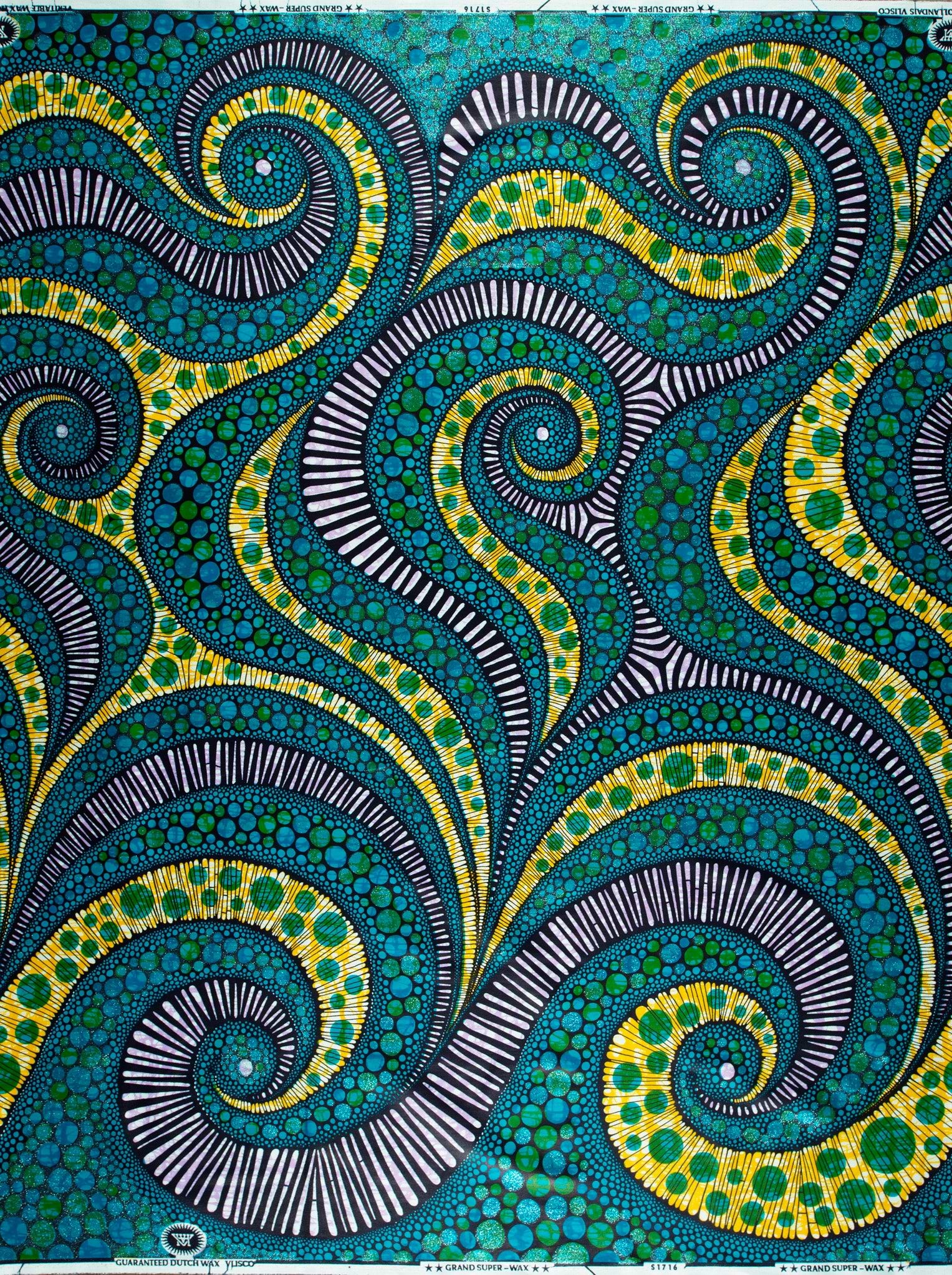 Grand Super-Wax | VLS1716.013 | Orné de Bleu Clair Pailleté