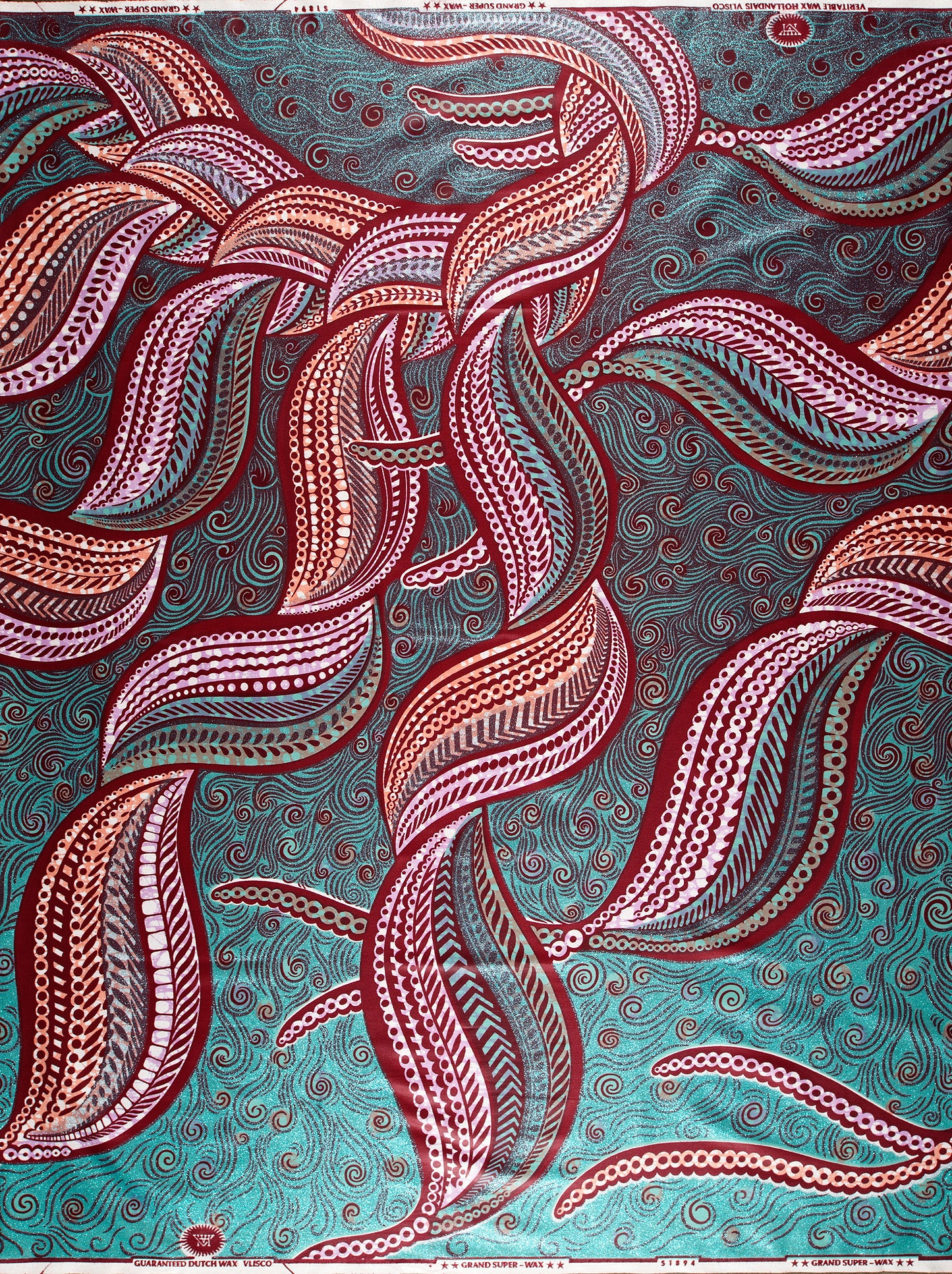 Grand Super-Wax | VLS1894.001 | Orné de Bleu Pastel Pailleté