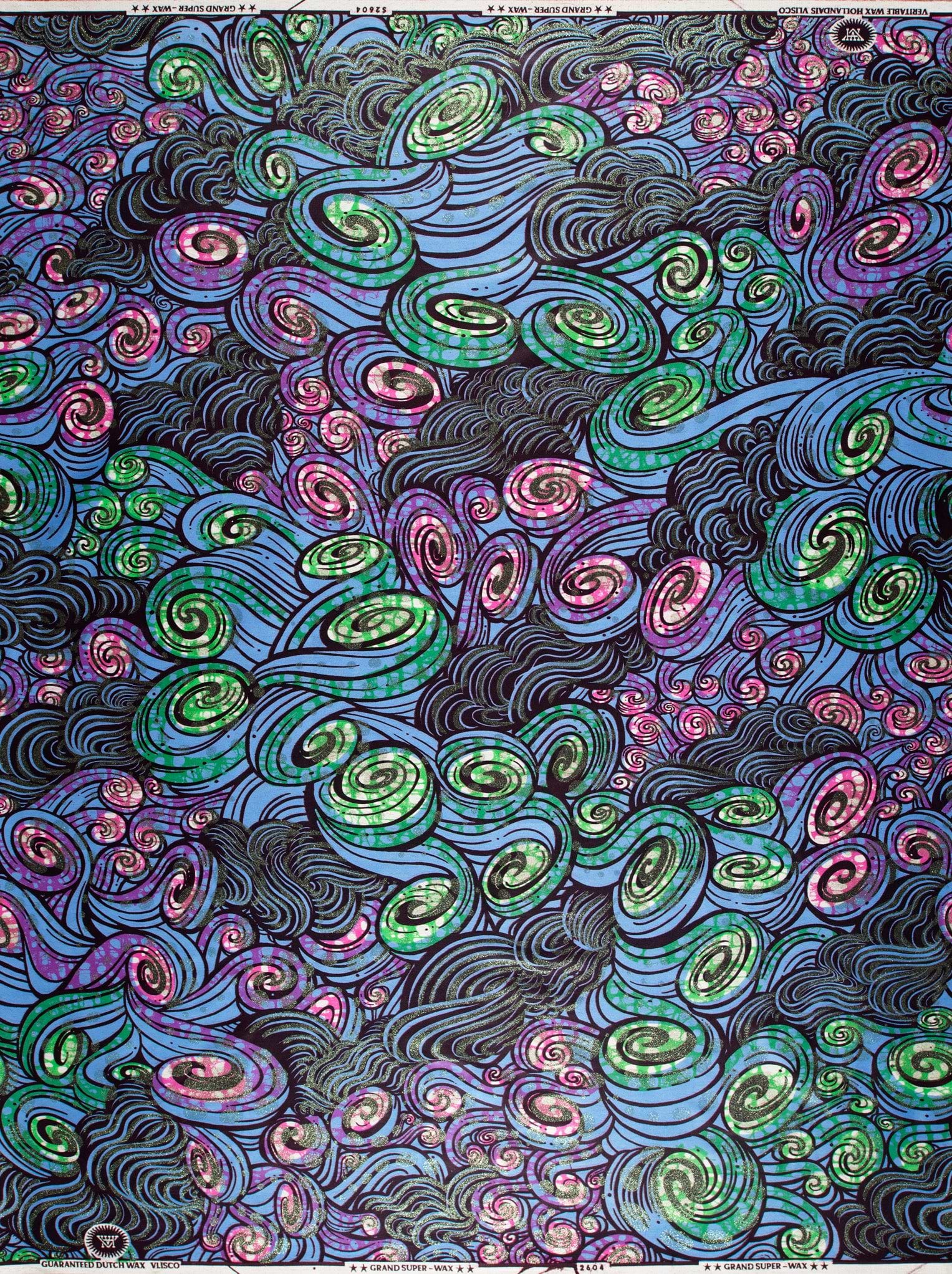 Grand Super-Wax | VLS2604.007 | Orné de Vert Clair Pailleté