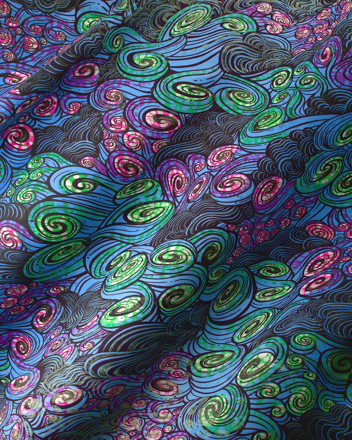 Grand Super-Wax | VLS2604.007 | Orné de Vert Clair Pailleté