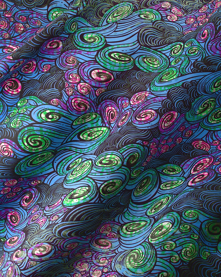 Grand Super-Wax | VLS2604.007 | Orné de Vert Clair Pailleté