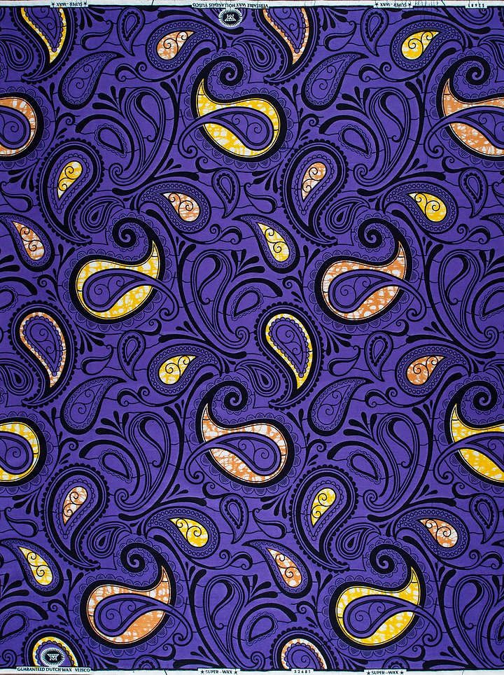 Vibrant purple fabric bold yellow super-wax vls2681.018