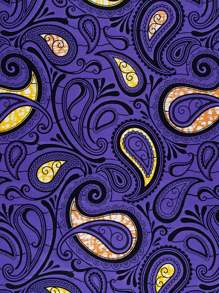 Vibrant purple fabric adorned intricate super-wax vls2681.018