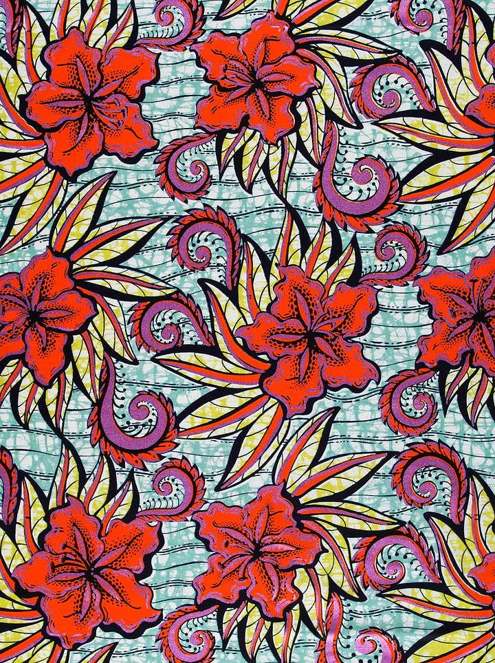 Vibrant red lily flowers purple super-wax vls3575.018