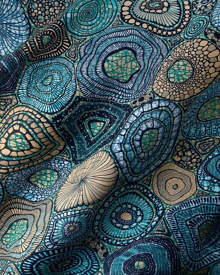 Grand Super-Wax | VLS3710.001 | Orné de Bleu Clair Pailleté