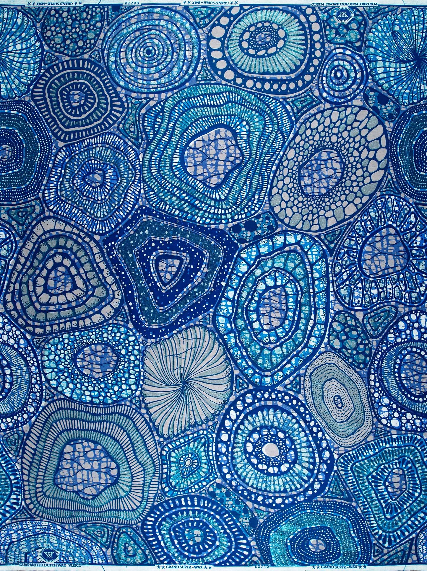 Grand Super-Wax | VLS3710.004 | Orné de Bleu Clair Pailleté