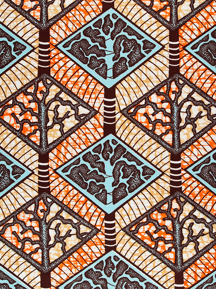Vibrant african print fabric stylized super-wax vls4398.017